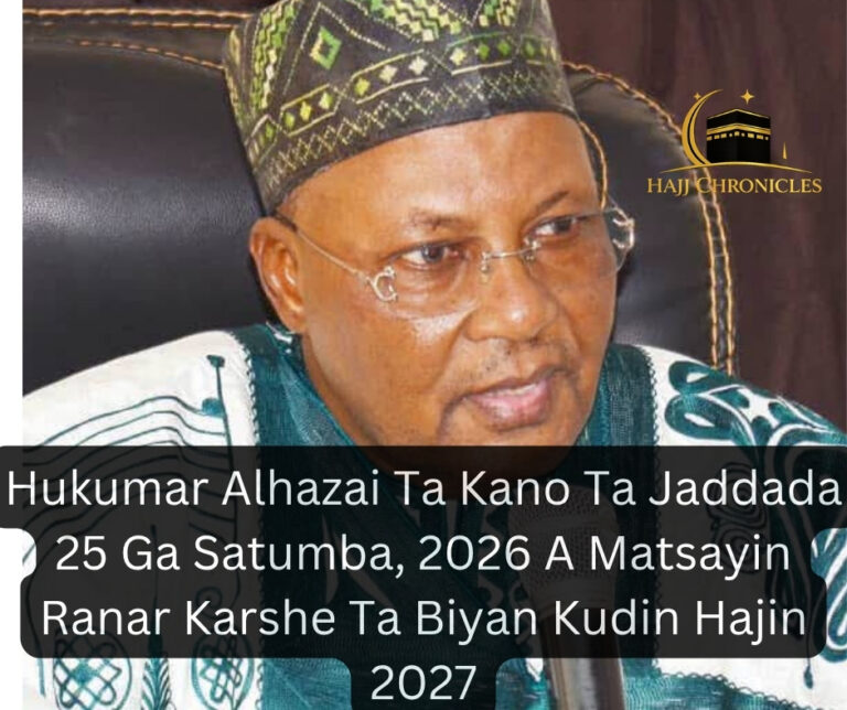 Hukumar Alhazai Ta Kano Ta Jaddada 25 Ga Satumba, 2026 A Matsayin Ranar Ƙarshe Ta Rijistar Hajjin 2027 20260729 131904 0000
