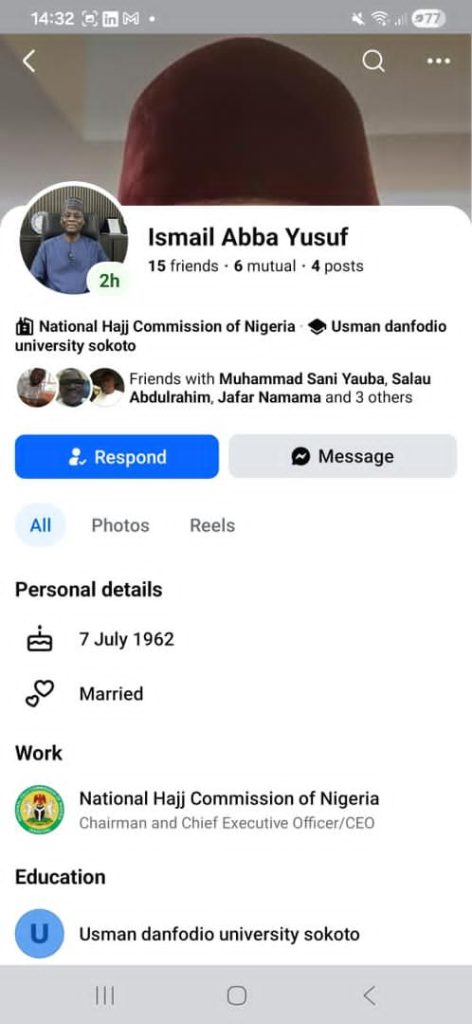 NAHCON Raises Alarm Over Fake Facebook Account Impersonating Chairman IMG 20260222 WA0010
