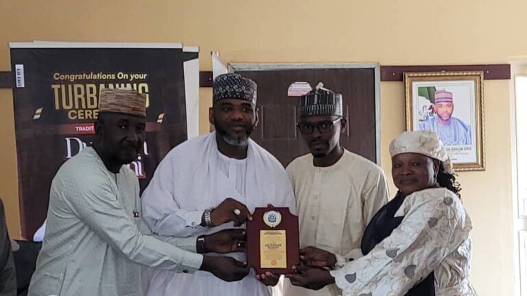 North East Youth Ambassadors Honour Bauchi Pilgrims Board ES with Award of Excellence IMG 20260709 WA0016