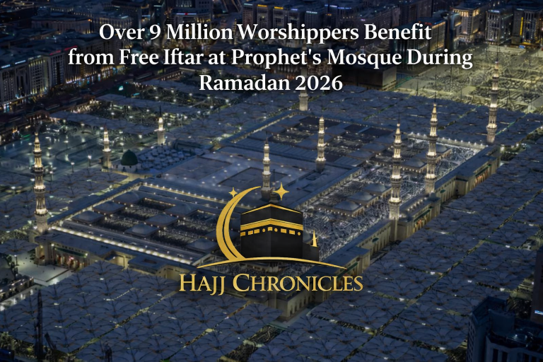 Over 9 Million Worshippers Benefit from Free Iftar at Prophet’s Mosque Image Mar 26, 2026, 05 24 29 PM