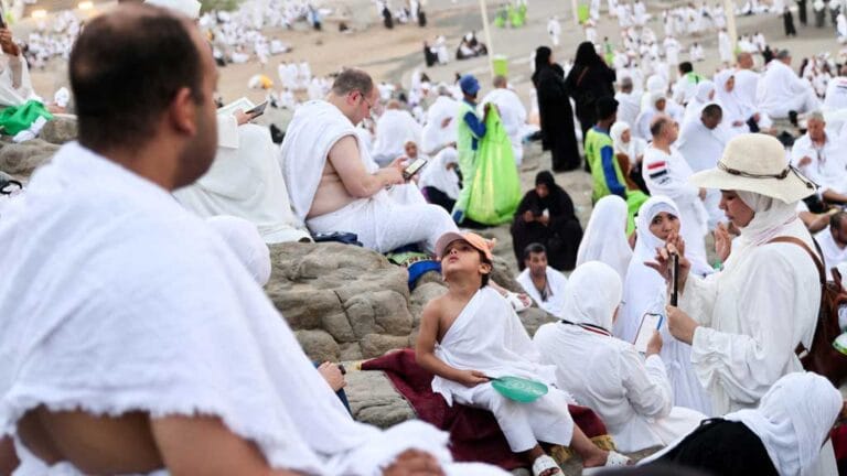 Pilgrims during Hajj
