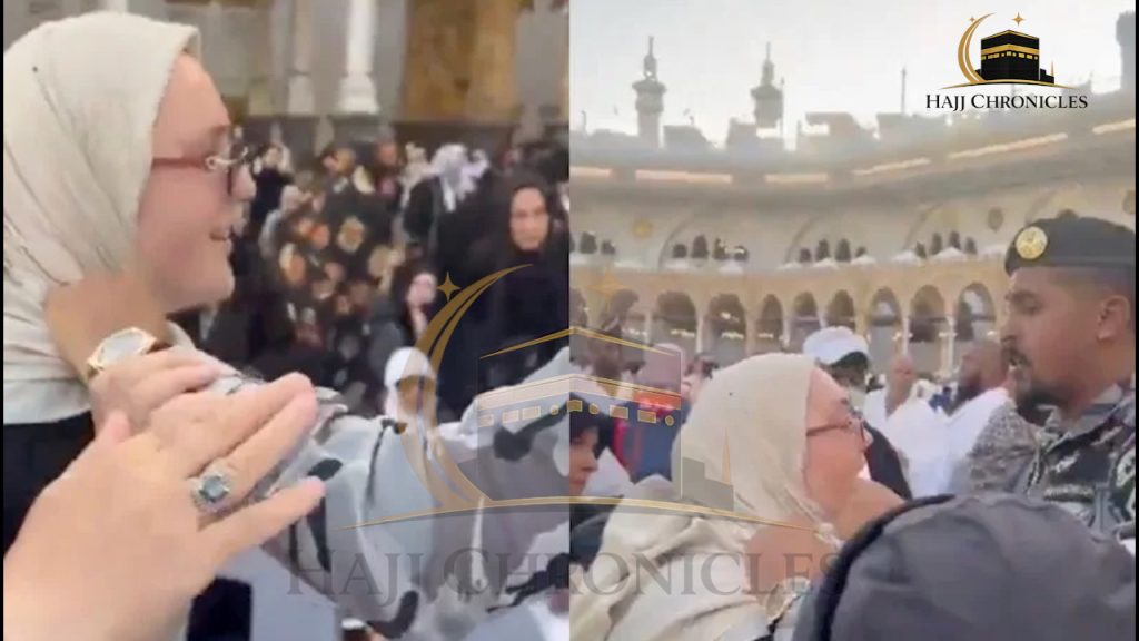 An kama wata mata a Masjid al-Haram bayan ta yi ƙoƙarin yanke wani ɓangare na Kiswah Turkish woman arrested000