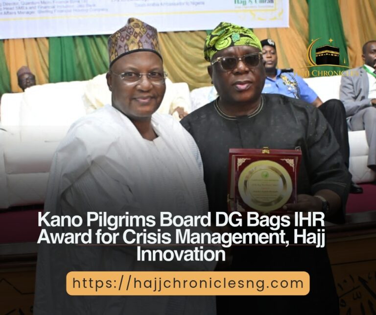 Kano Pilgrims Board DG Bags IHR Award for Crisis Management, Hajj Innovation Yellow White Simple Entrepreneur Tips Carousel Instagram Post 20260820 235910 0000