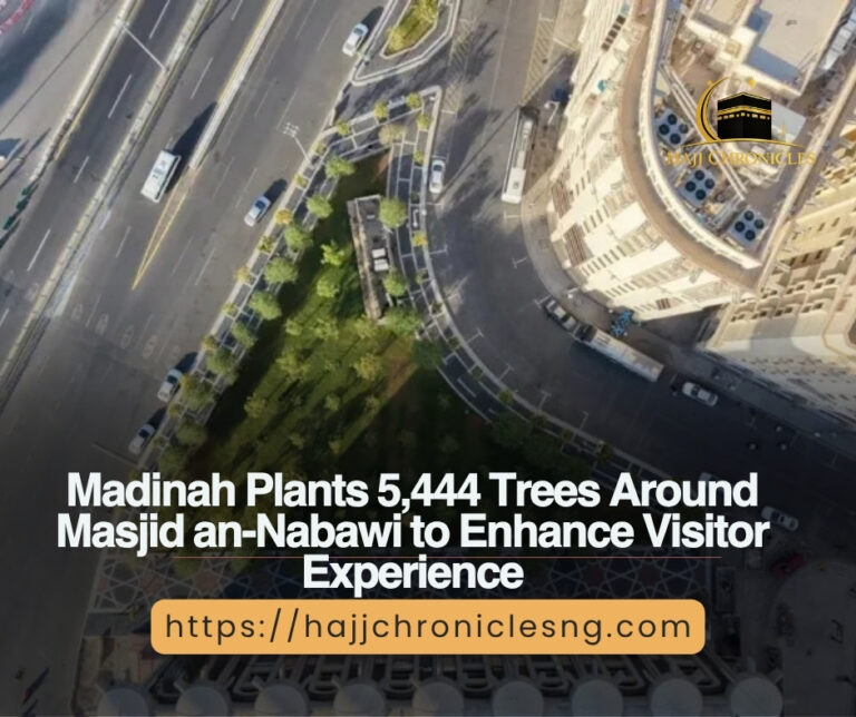 Madinah Plants 5,444 Trees Around Masjid an-Nabawi Yellow White Simple Entrepreneur Tips Carousel Instagram Post 20261010 115740 0000
